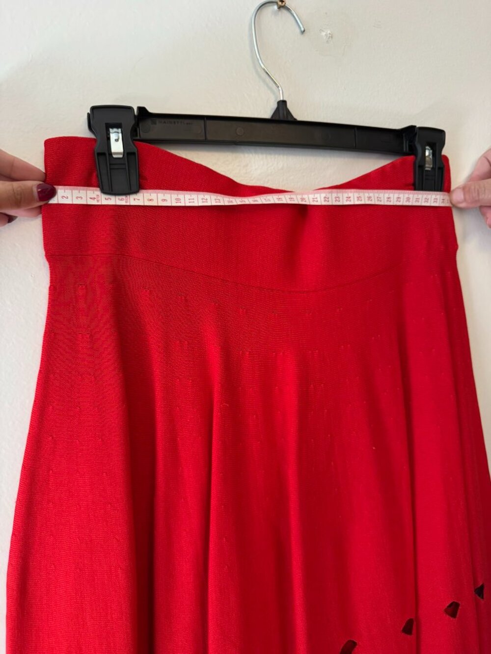 *NEW w/ tag* Opening Ceremony knit mini skirt red A-Line, medium women 4-6 - Picture 8 of 9